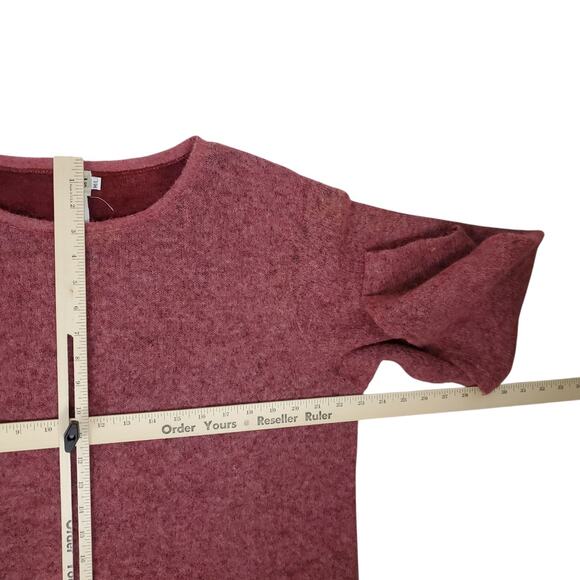 CP Shades Sausalito Wool Blend Pullover Sweater M/L Pink Red 46" Bust Long Sleev - Picture 11 of 11